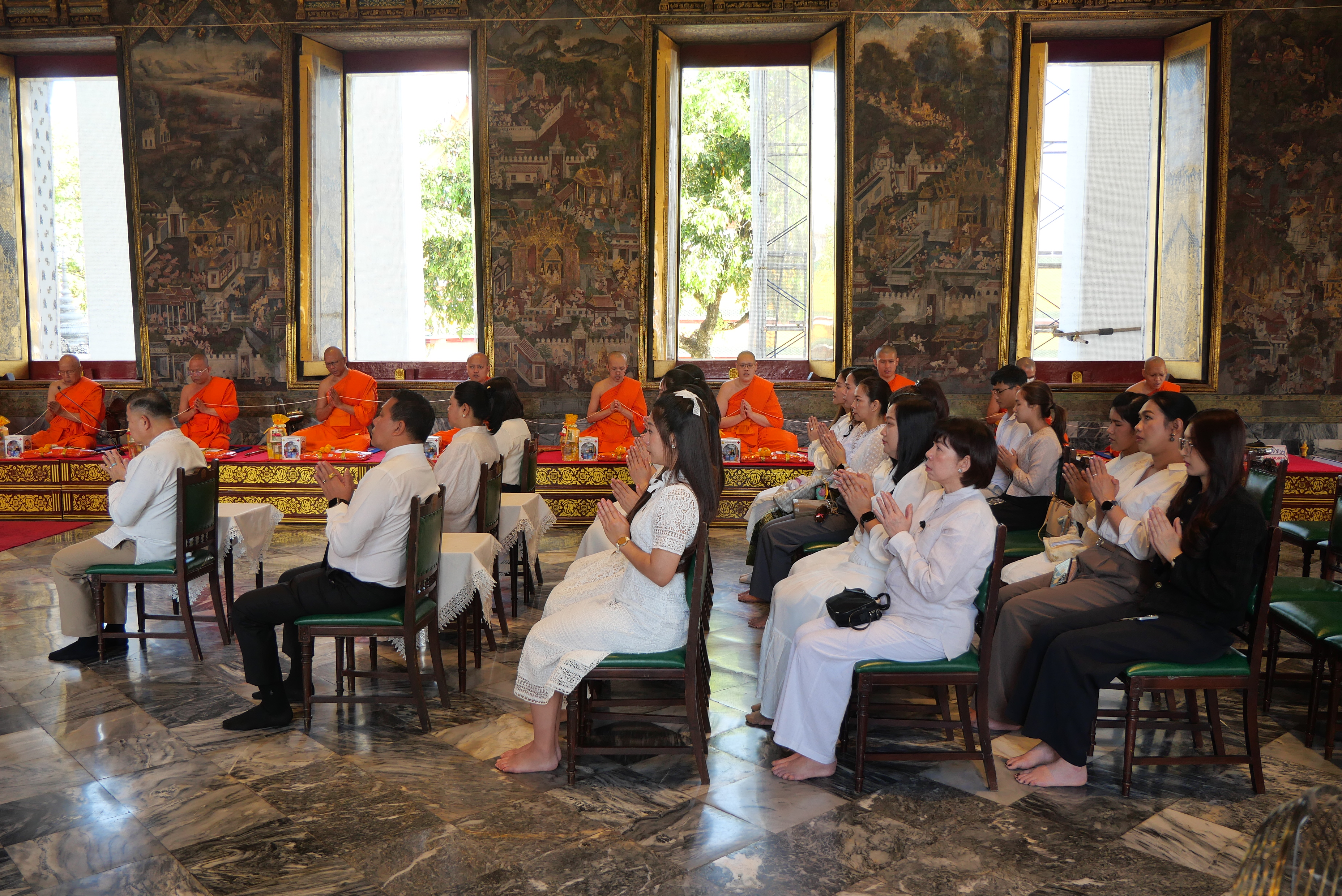 title - ปลัดกระทรวงเกษตรและสหกรณ์ พร้อมด้วยคณะผู้จัดเตรียมงานพระราชพิธีพืชมงคลจรดพระนังคัลแรกนาขวัญ ประจำปี ๒๕๖๙ ทำบุญถวายผ้าไตรและเครื่องไทยธรรม